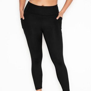 VS Flow On Point Essential High Rise Pocket Legging Black 7/8 Length 24” NWT